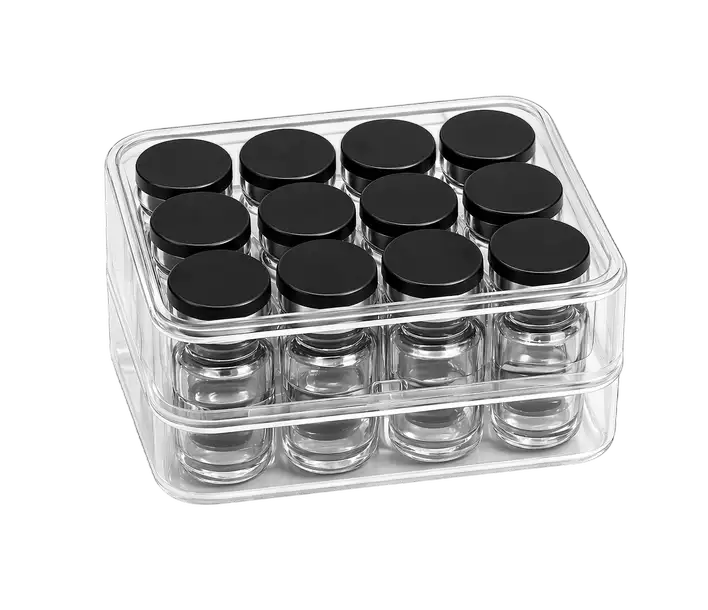 Black cap lyophilized powder vials