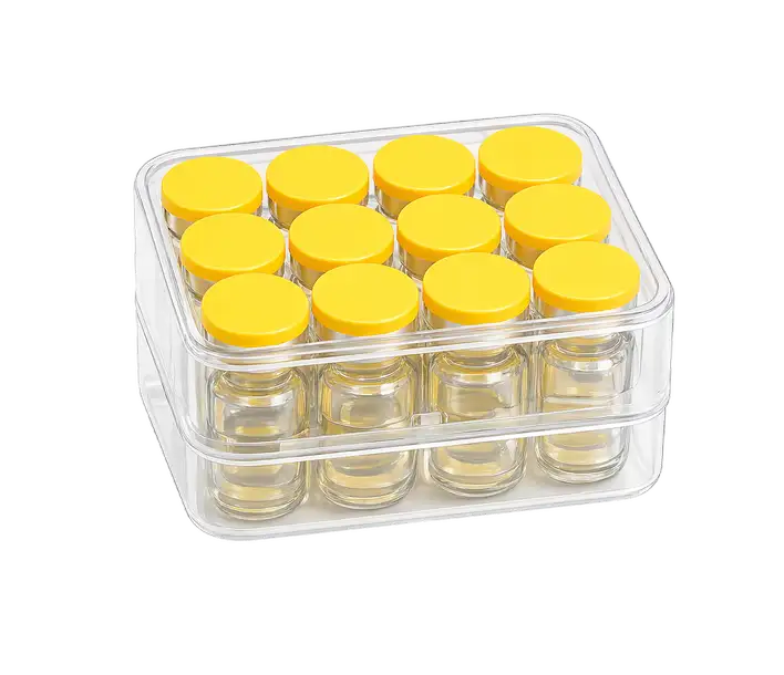 Yellow cap lyophilized powder vials